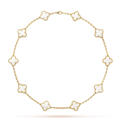 CLOVER NECKLACE 10 DESIGNS GOLD | WIT