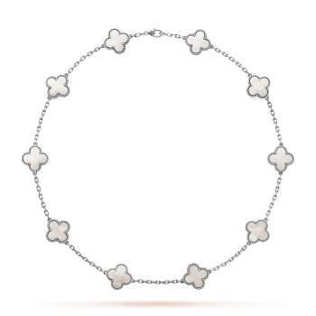 CLOVER NECKLACE 10 DESIGNS SILVER | WIT