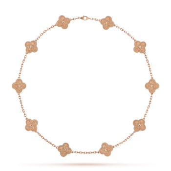 CLOVER NECKLACE 10 DESIGNS | ROSÉ GOUD