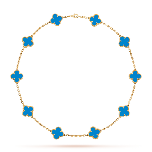 CLOVER NECKLACE 10 DESIGNS GOLD | BLAUW