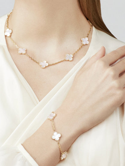 CLOVER NECKLACE 10 DESIGNS GOLD | WIT