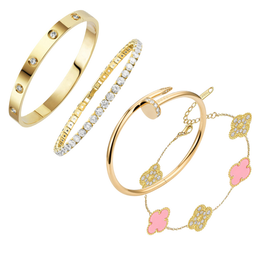 PINK SUMMER MARBELLA SET OF 4