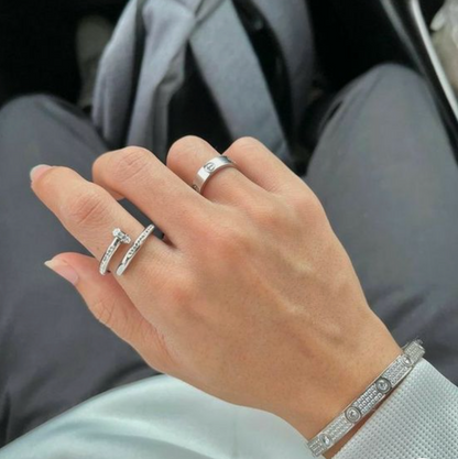 NAIL RING DELUXE | ZILVER