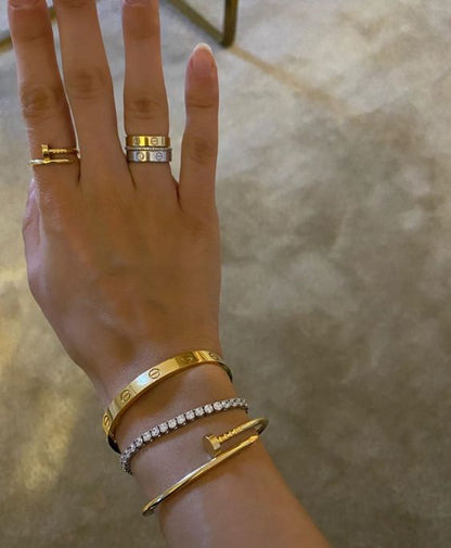 NAIL BRACELET | GOUD