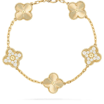 CLOVER BRACELET DELUXE | GOUD